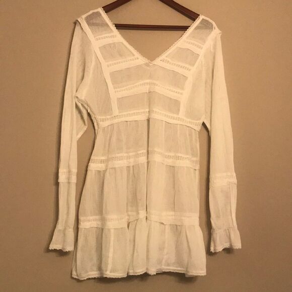 NWT Free People Lace Trimmed Sheer Tunic - Size XS - Picture 11 of 14